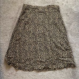 Cheetah Print Aline Skirt